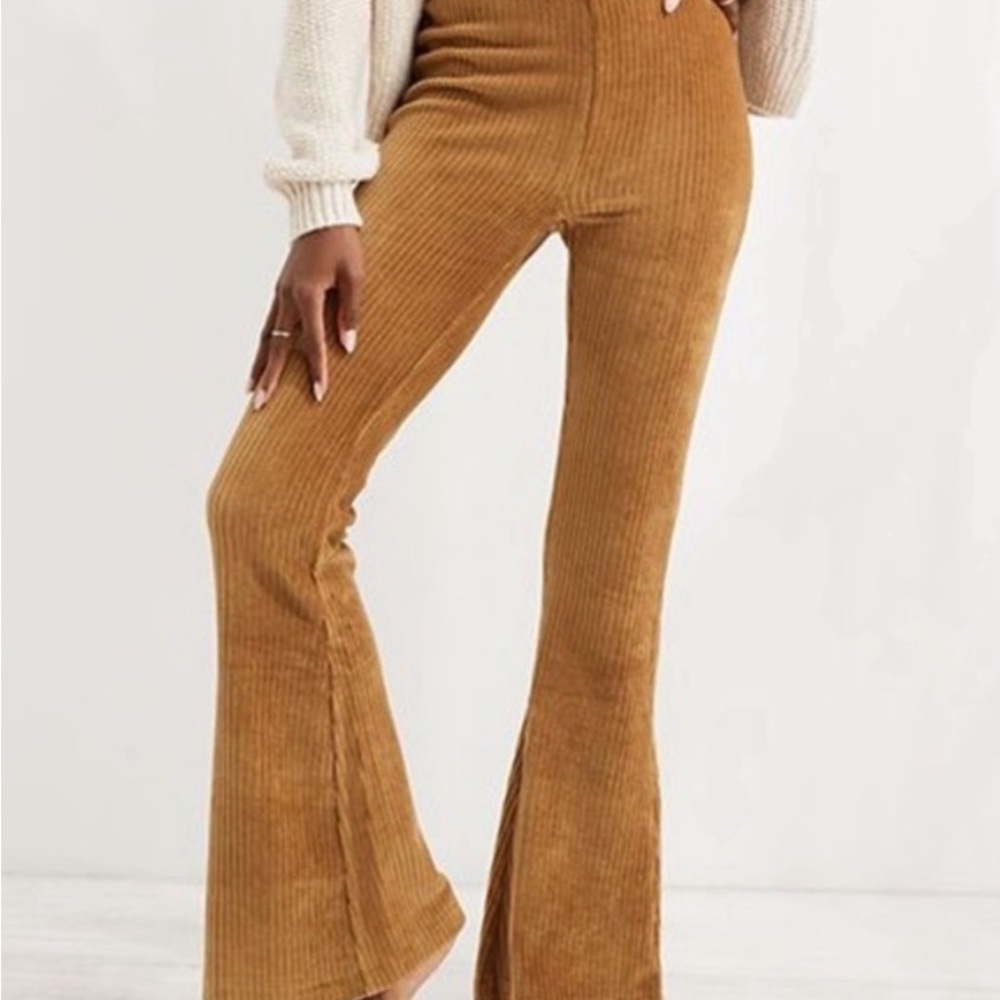 Aerie Corduroy Flare High Rise Pants NWT